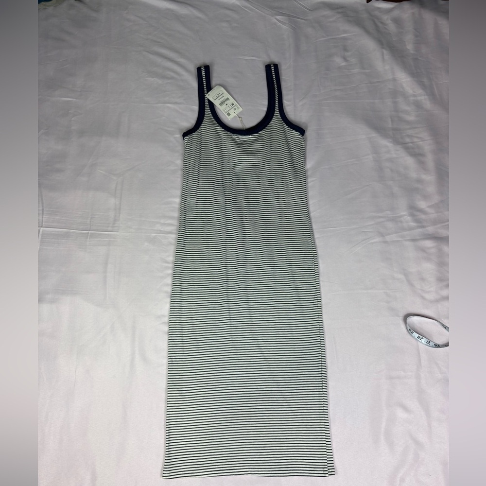 Zara Blue and White Striped Tank - Picture 9 of 10